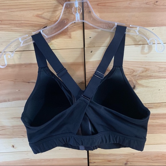 Under Armour Eclipse Zip Front Black Sport Bra 38D - Picture 11 of 16